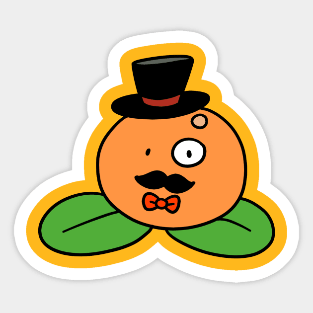 Fancy Orange Sticker by saradaboru